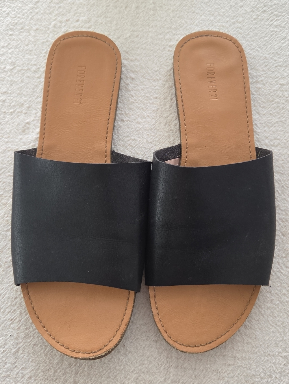 Forever 21 Black Slide Sandals & Bundle